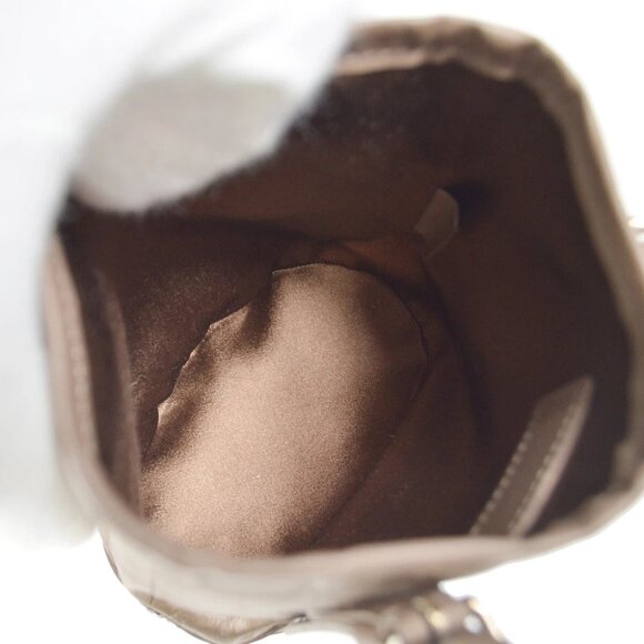 Louis Vuitton Little Bucket Handbag Gray Monogram Satin M92145 SR0031 160621 - Picture 2 of 7